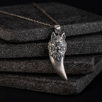 Wolf Tooth 925 Sterling Silver Pendant Necklace