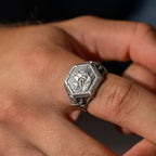 Viking Pirate Sailboat 925 Sterling Silver Ring