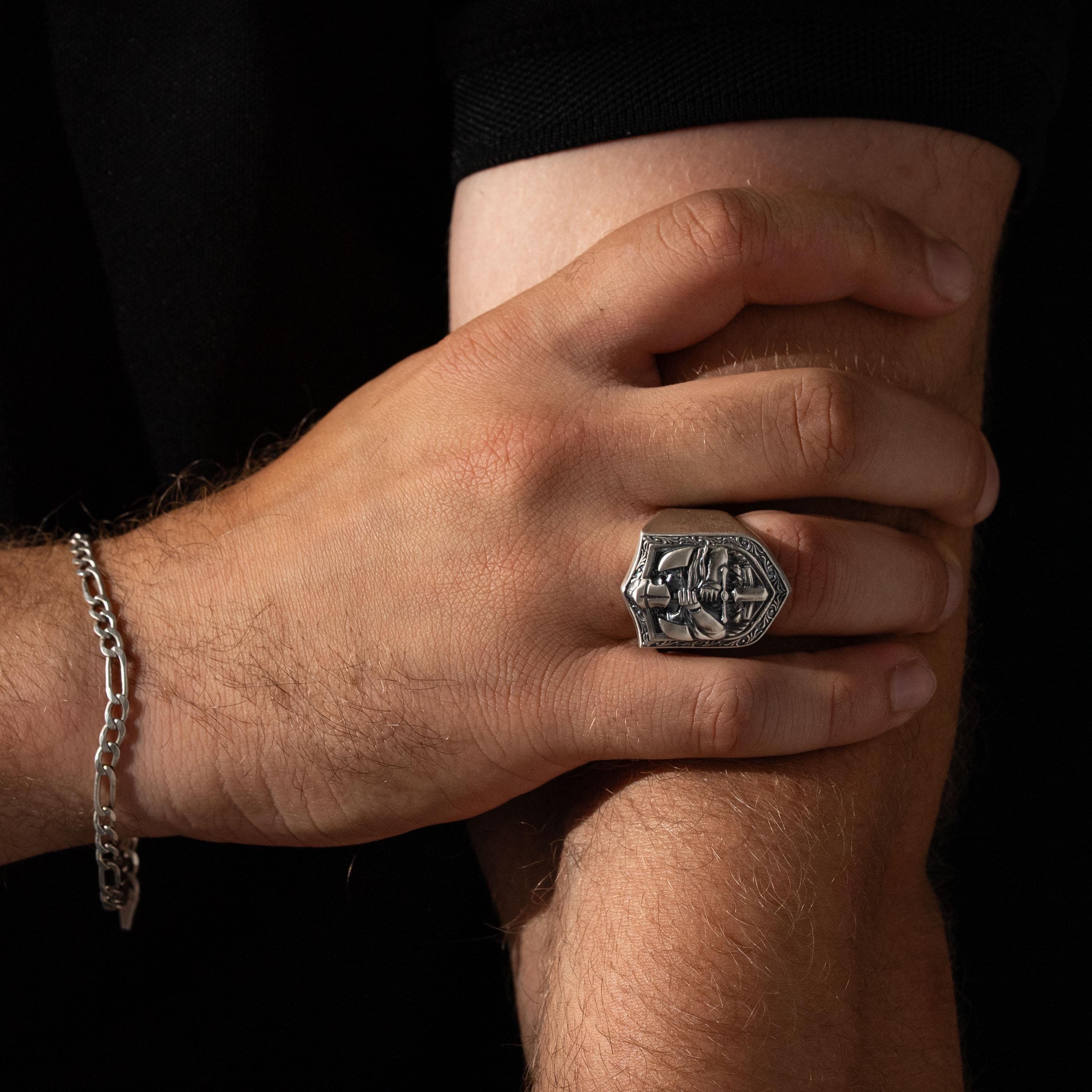 Knight 925 Sterling Silver Ring