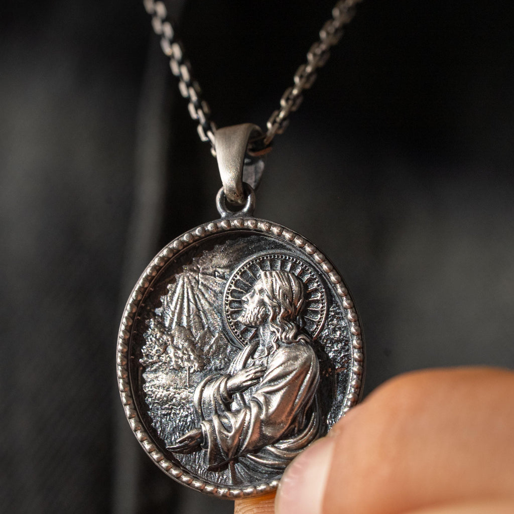 Custom Jesus Christ 925 Sterling Silver Necklace