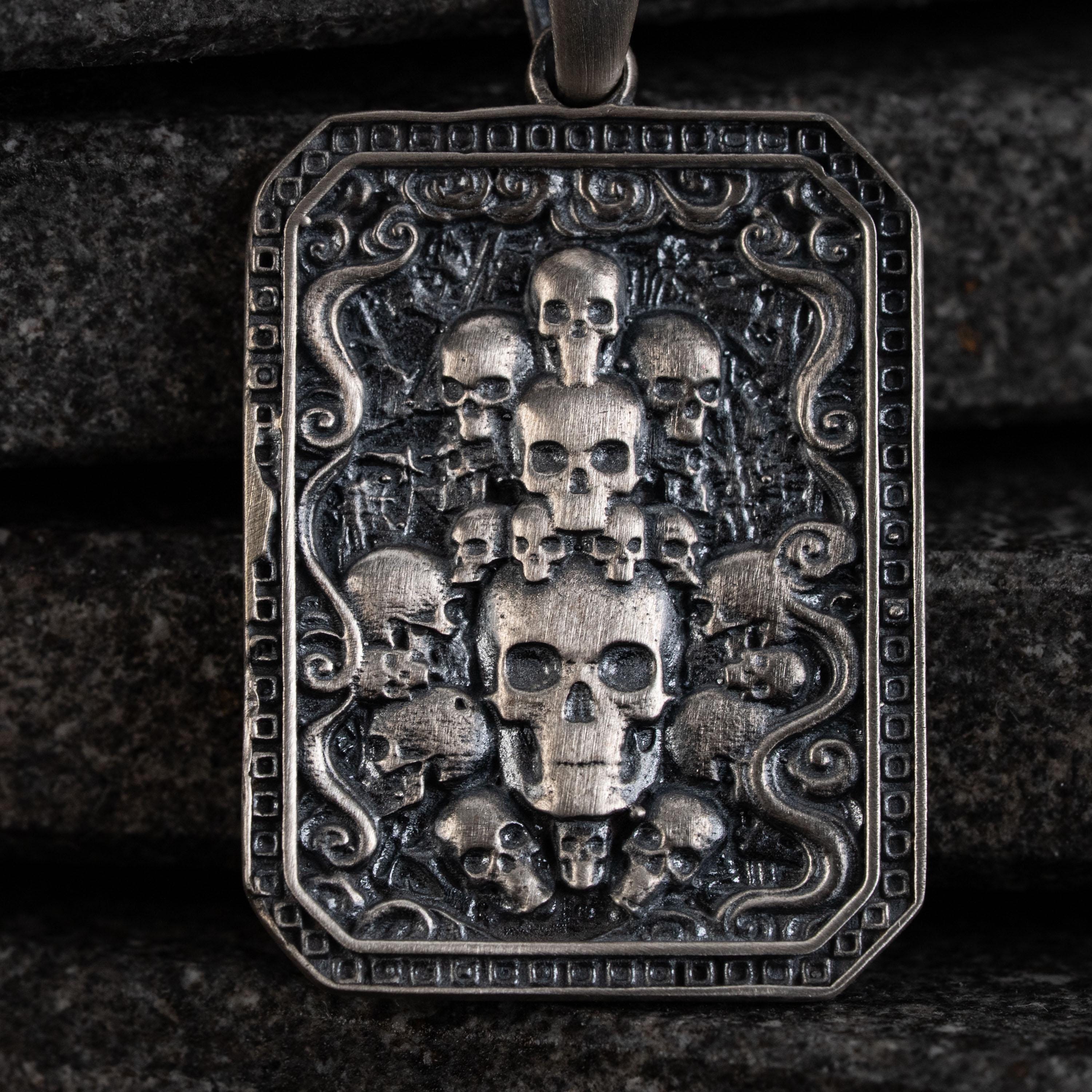 Skull 925 Sterling Silver Jewelry Set