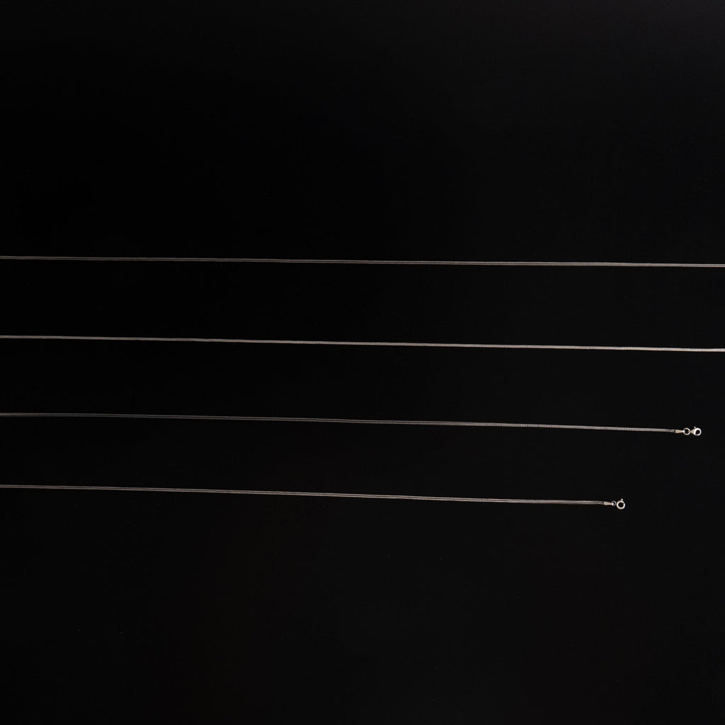 925 Sterling Silver Fox Tail Chain Necklace