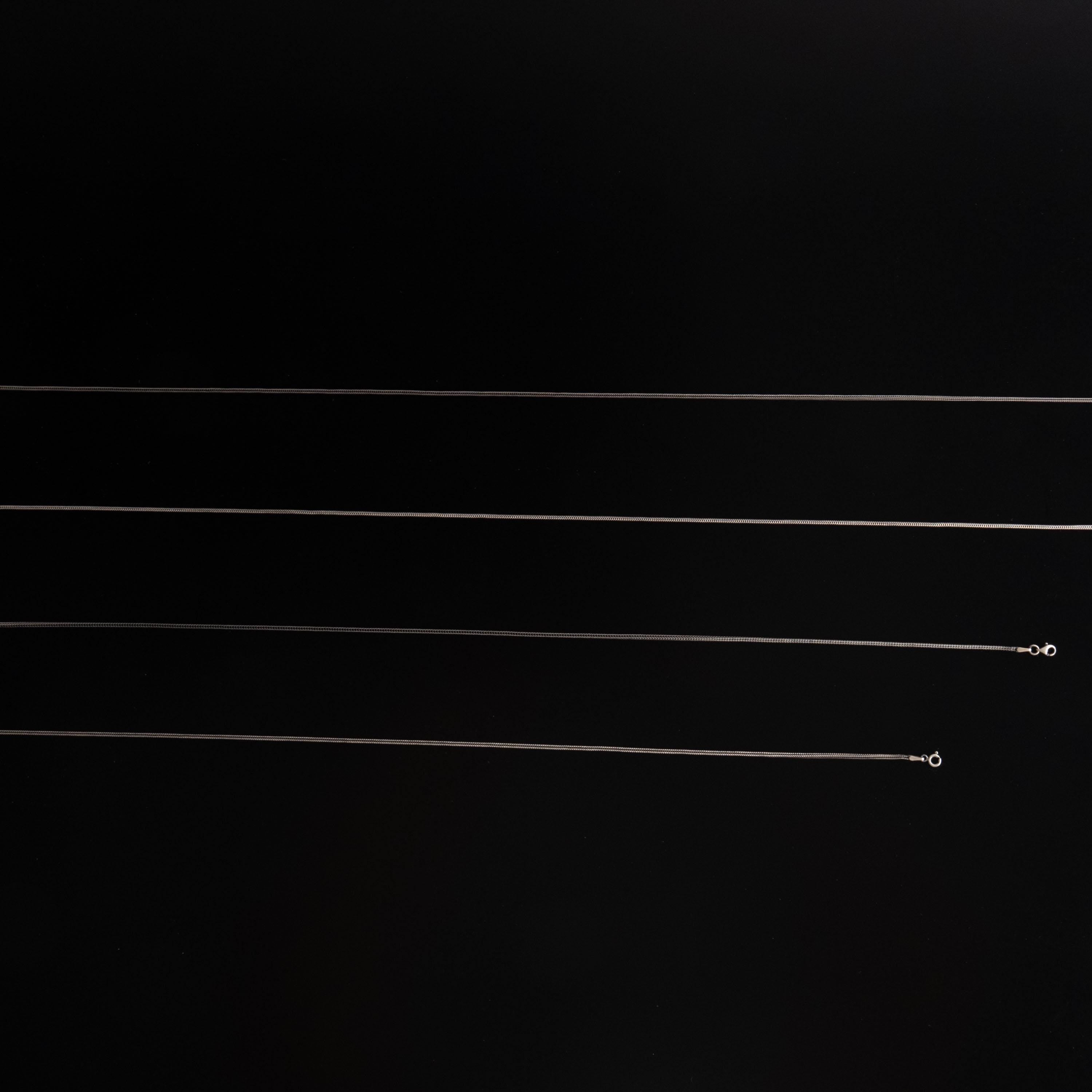 925 Sterling Silver Fox Tail Chain Necklace