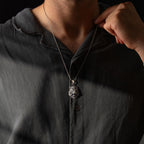 Lion Head 925 Sterling Silver Necklace