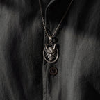 Hannya Mask 925 Sterling Silver  Pendant