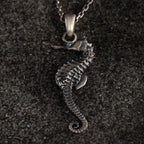 Seahorse 925 Sterling Silver Pendant Necklace