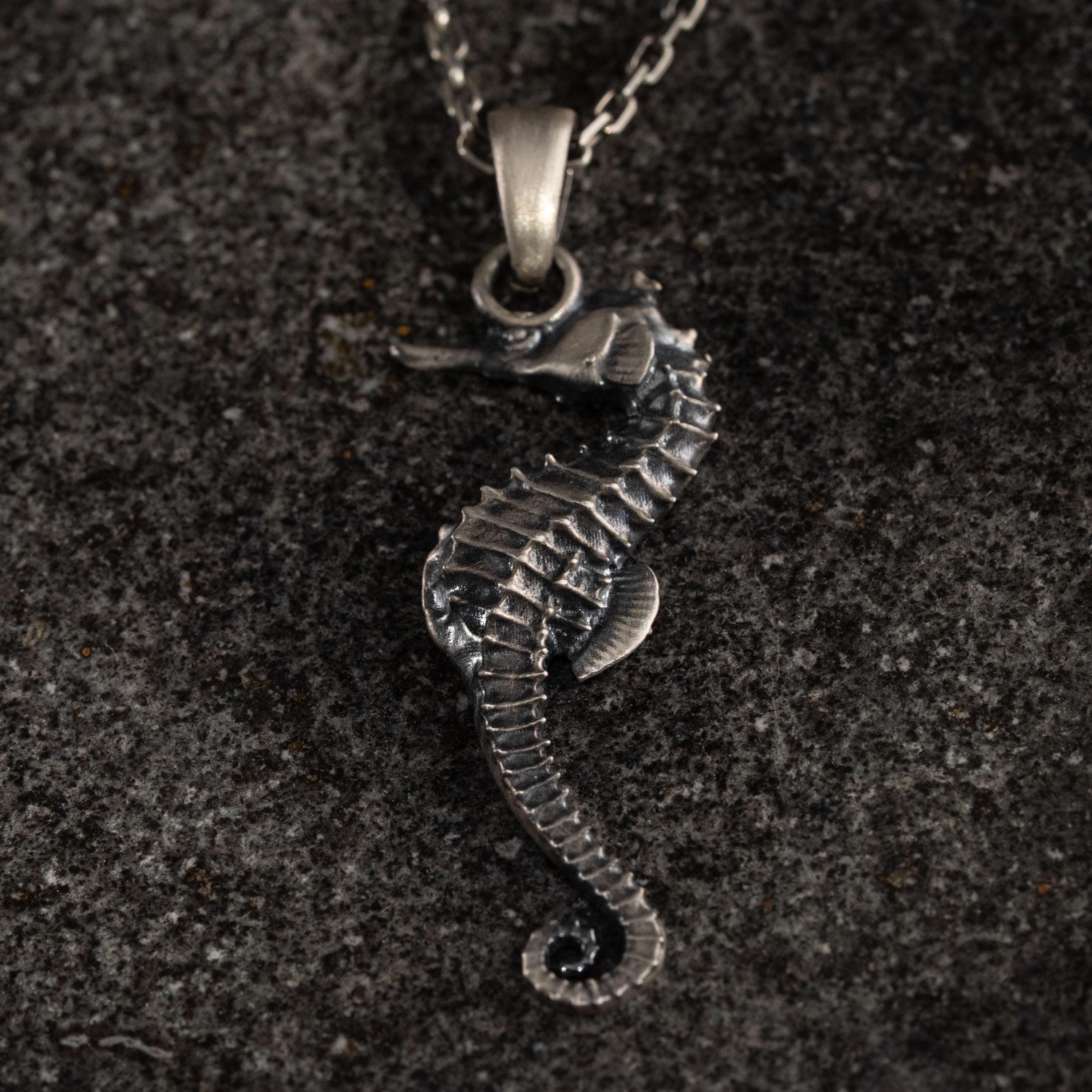 Seahorse 925 Sterling Silver Pendant Necklace