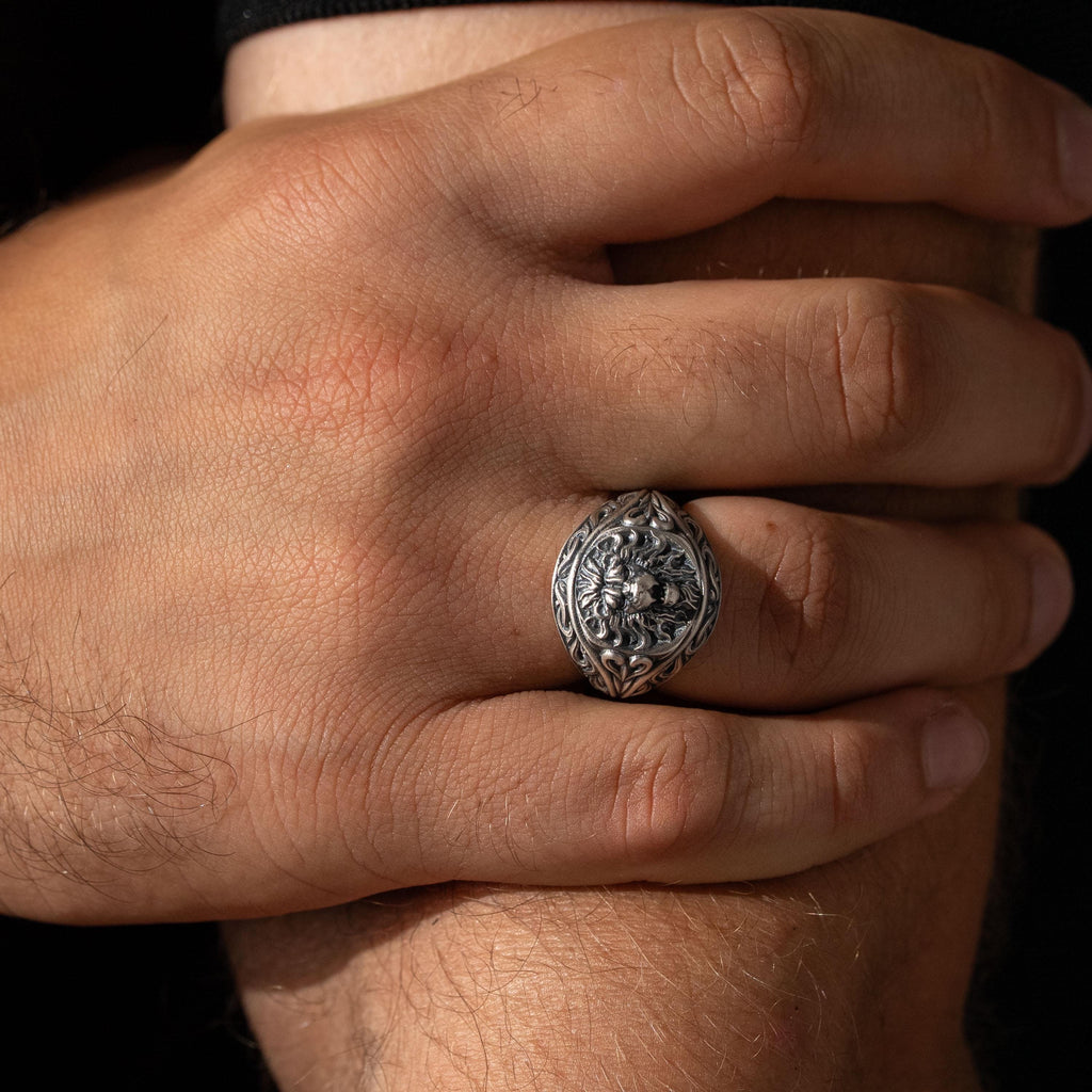 Lion Head 925 Sterling Silver Set