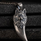 Wolf Tooth 925 Sterling Silver Pendant Necklace
