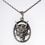 Hannya Mask 925 Sterling Silver  Pendant