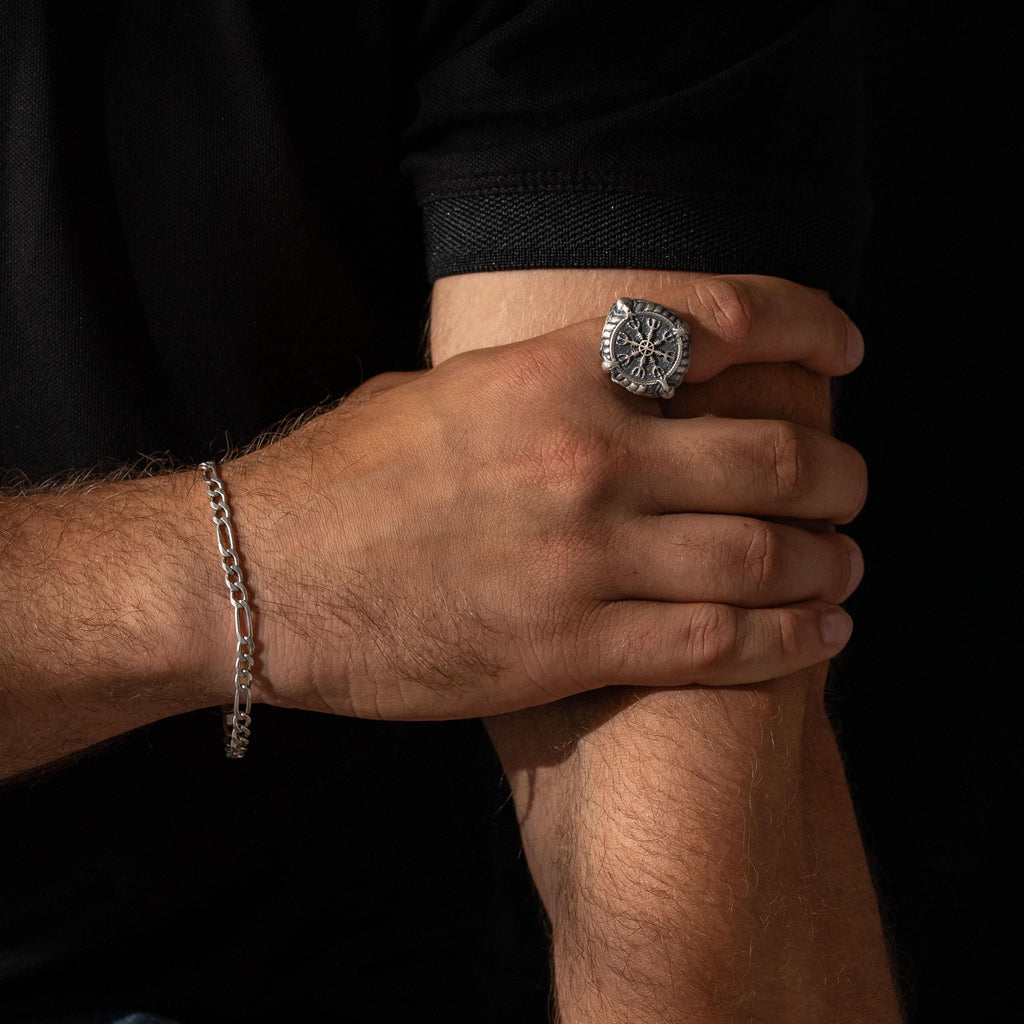 Helm of Awe Viking Sterling Silver Ring