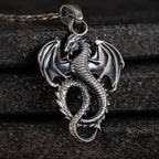 Dragon 925 Sterling Silver Pendant Necklace