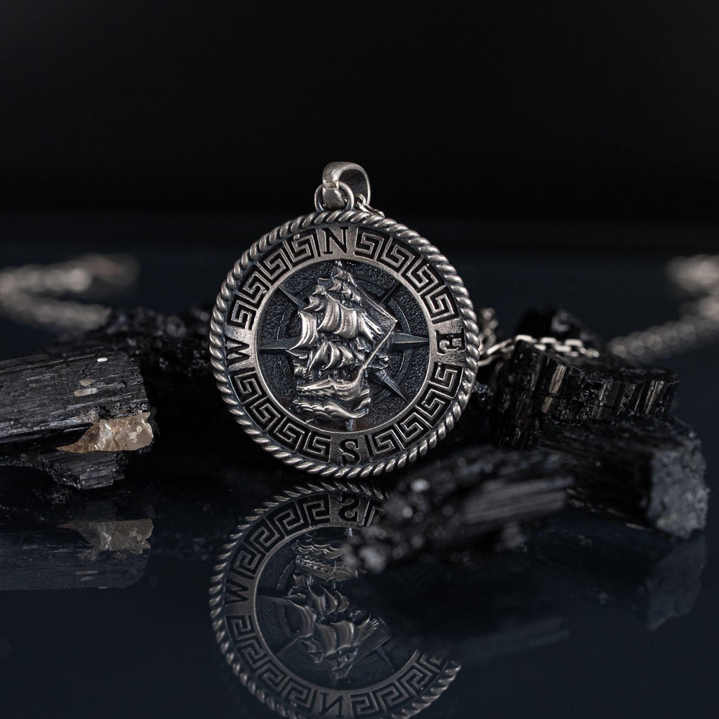 Ship 925 Sterling Silver Pendant