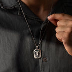 Custom Ram Skull Sterling Silver Necklace