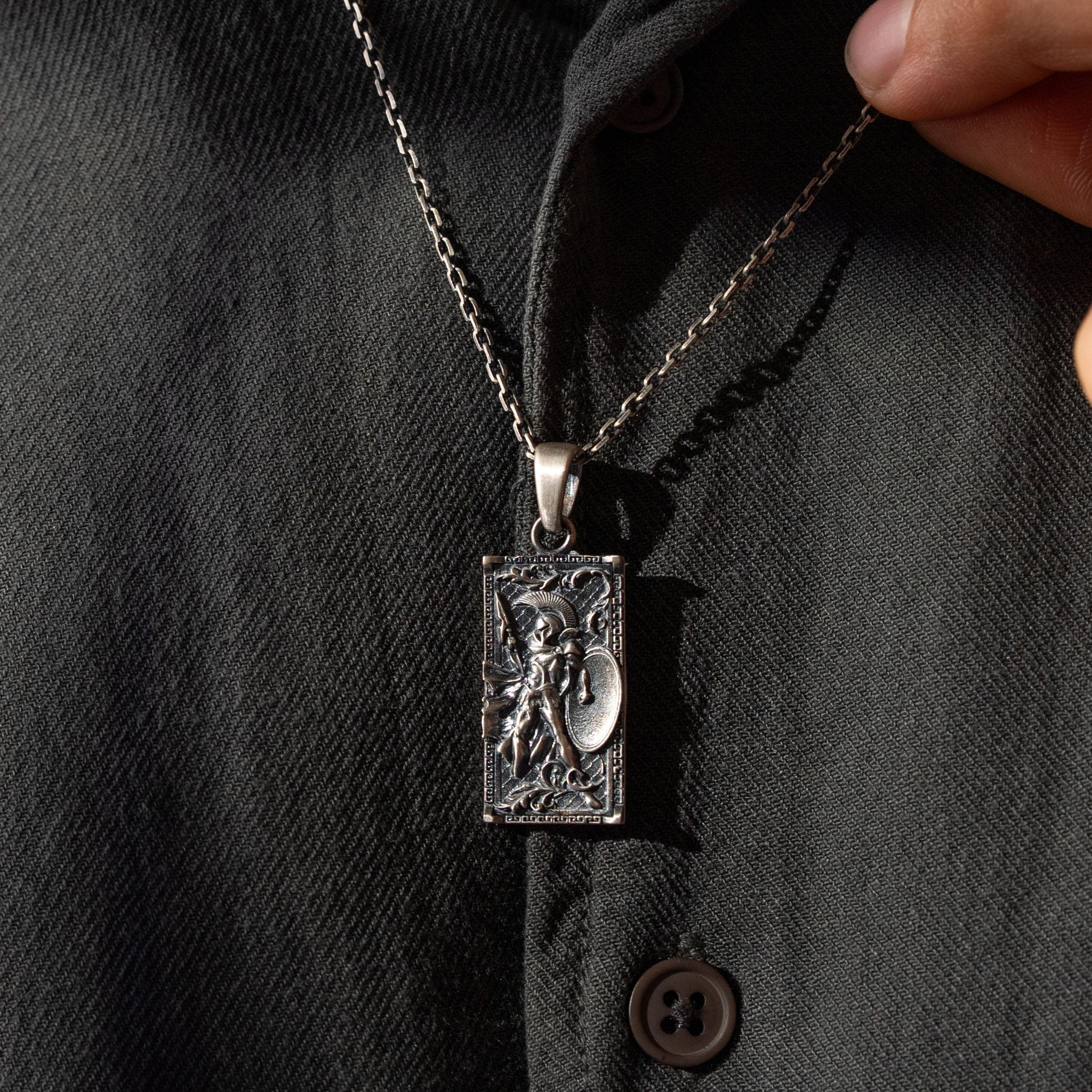 Spartan Warrior 925 Sterling Silver Necklace