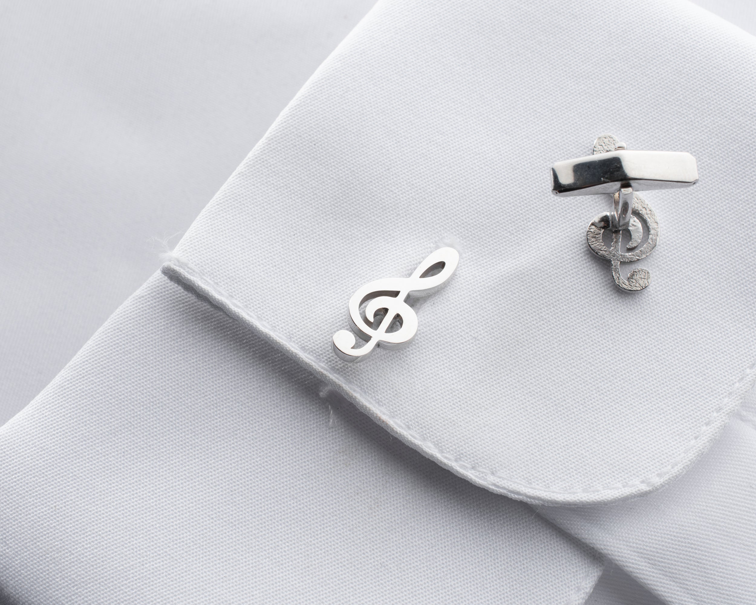 Treble Clef Cufflinks – Music Note Design