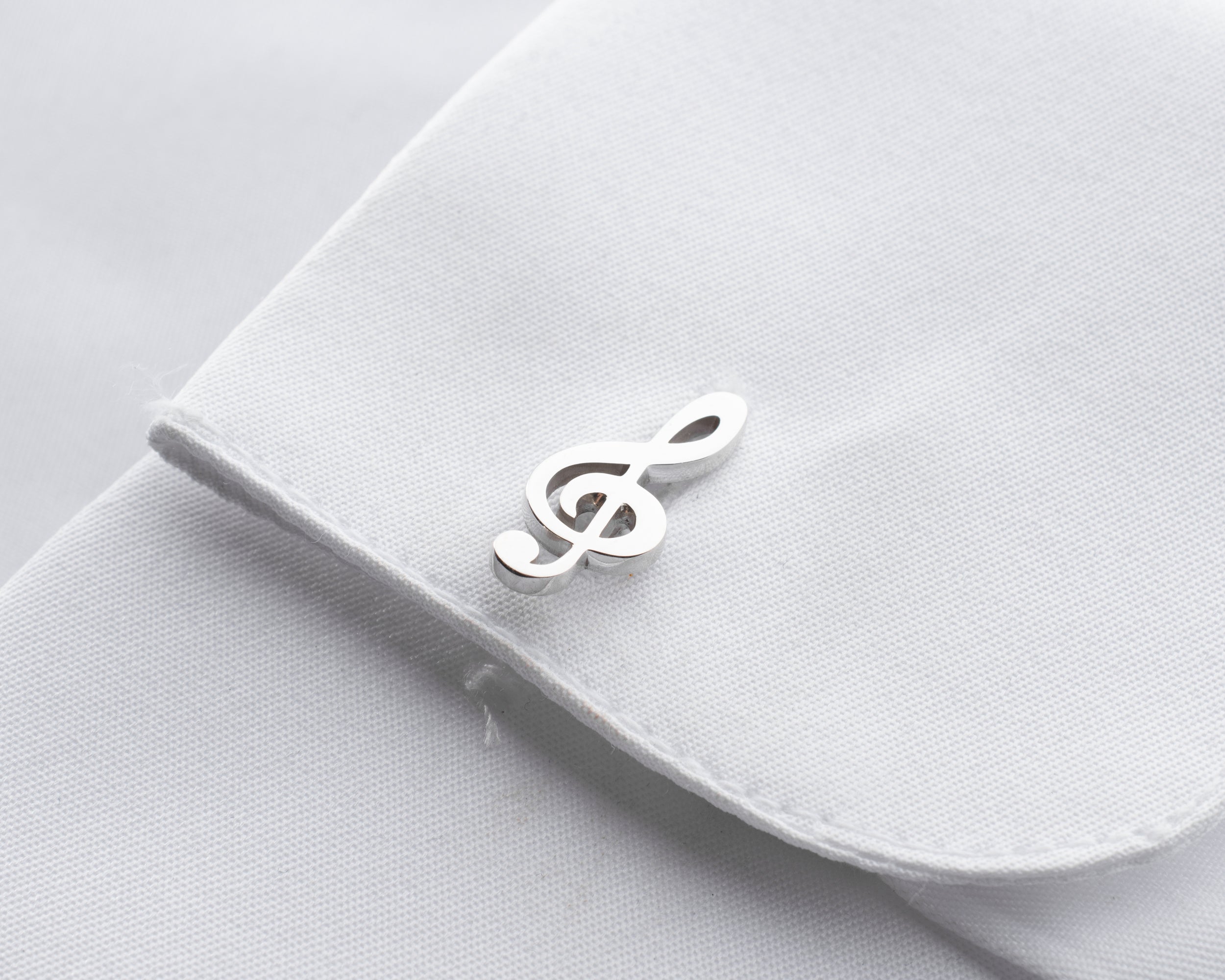Treble Clef Cufflinks – Music Note Design