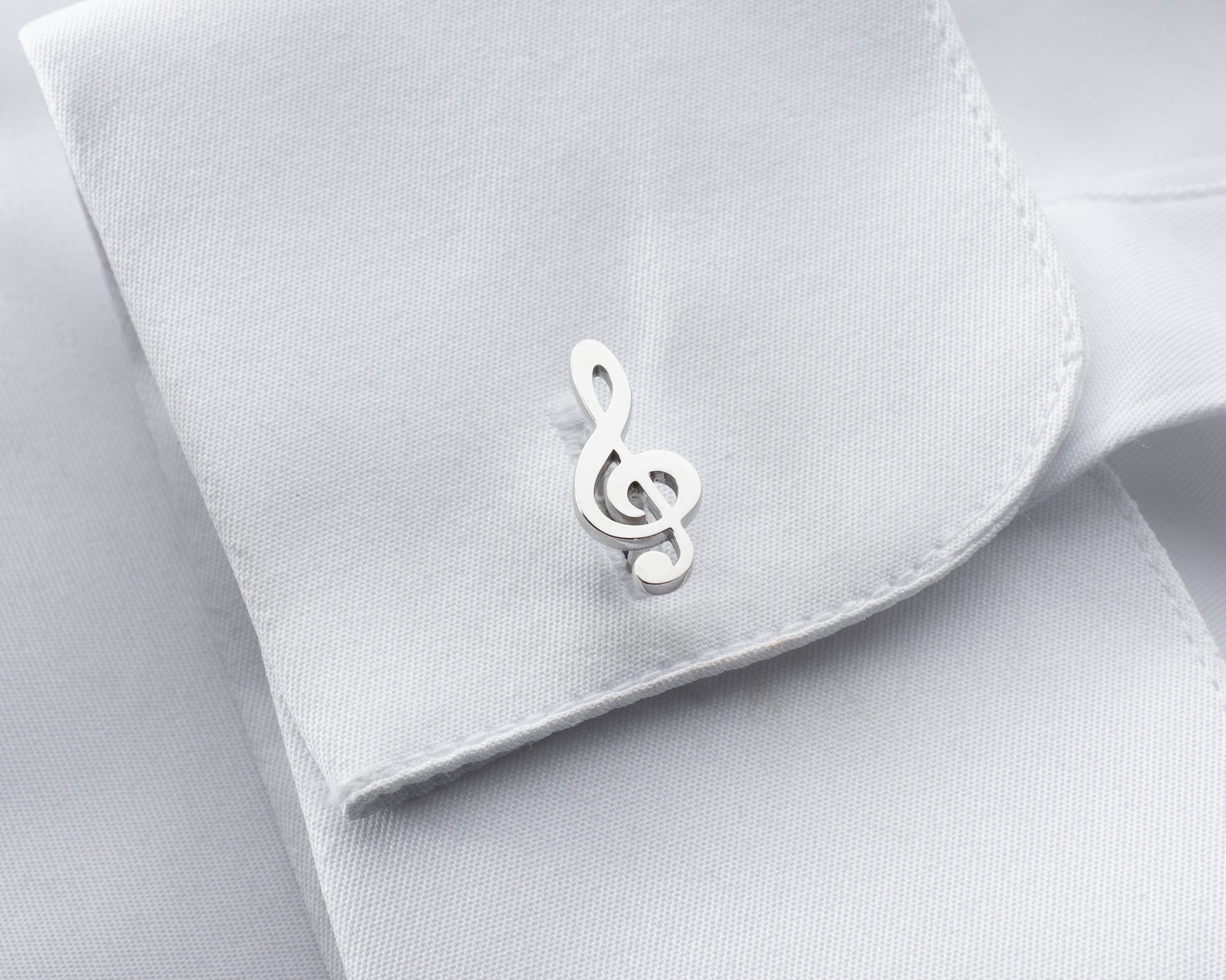 Treble Clef Cufflinks – Music Note Design