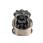 Gorilla Head 925 Sterling Silver Biker Ring