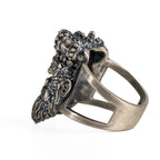 Gorilla Head 925 Sterling Silver Biker Ring