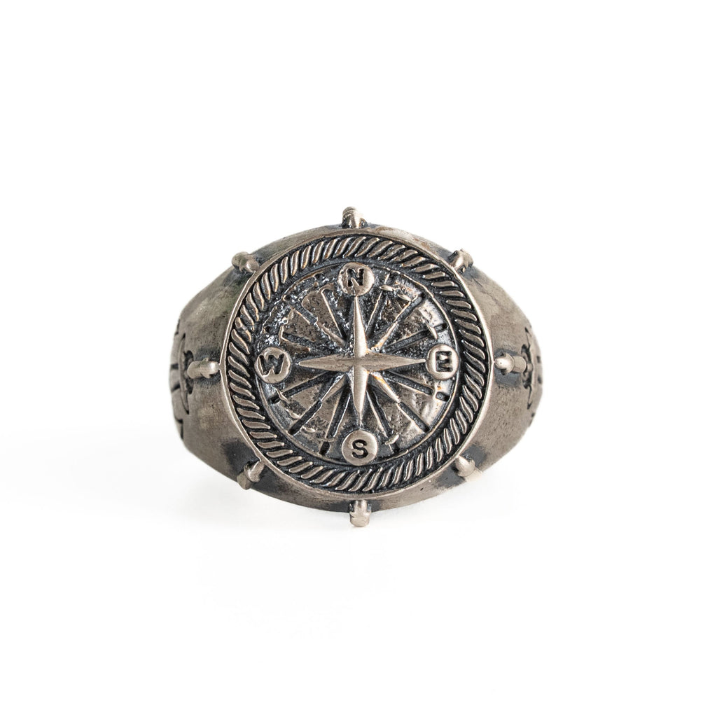 Compass Sterling Silver Ring