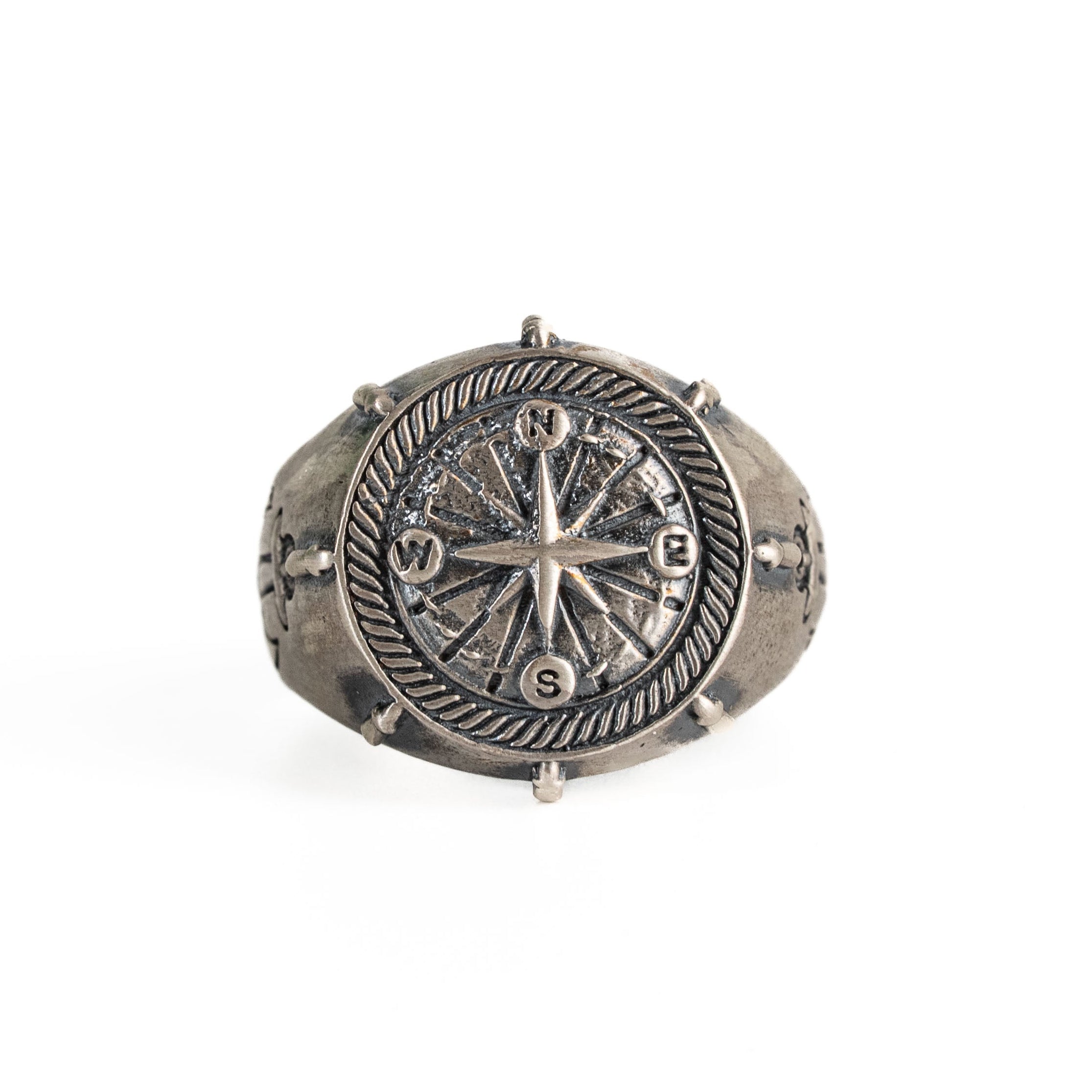 Compass Sterling Silver Ring