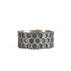 Honeycomb 925 Sterling Silver Ring