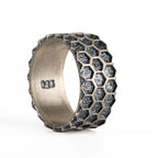 Honeycomb 925 Sterling Silver Ring