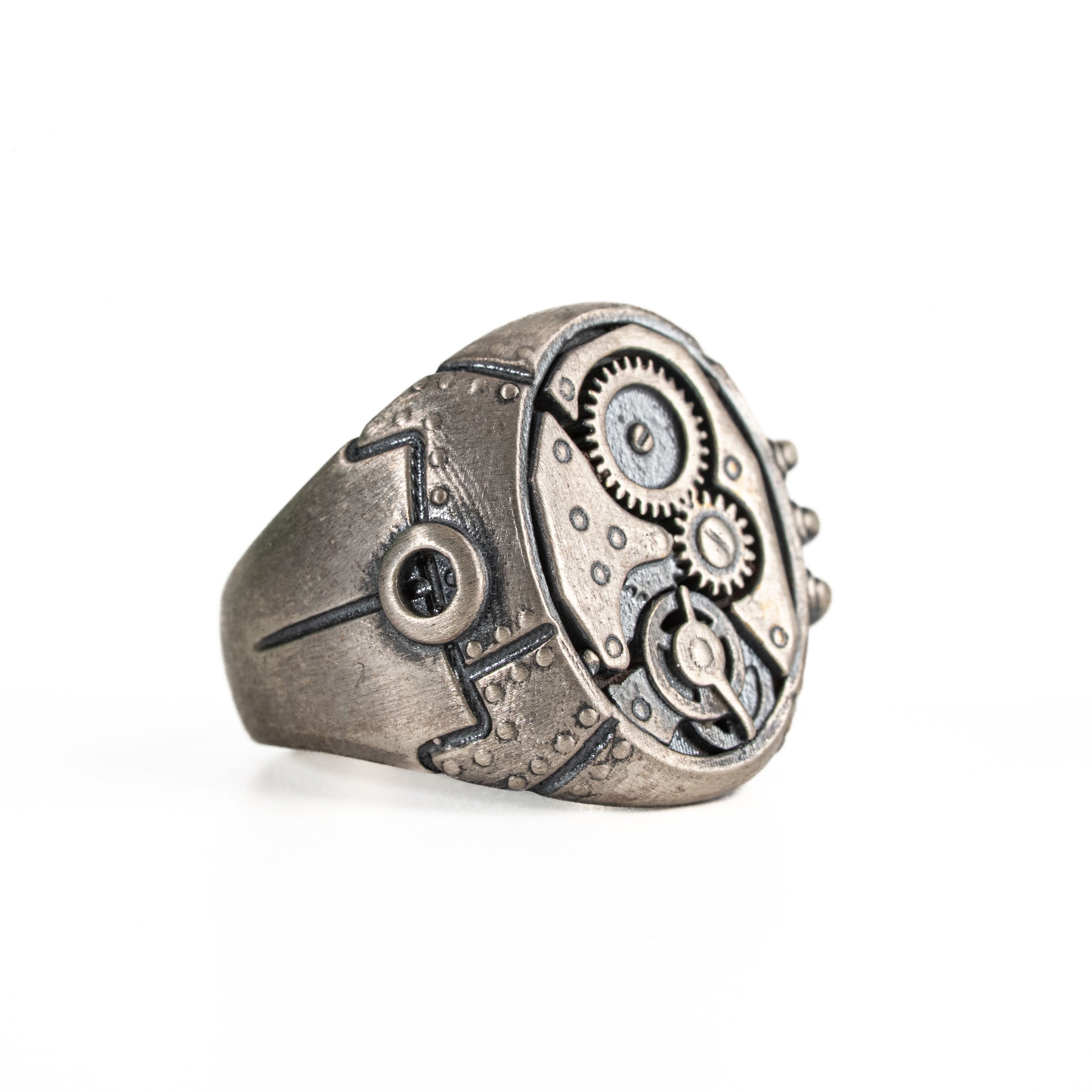 Steampunk Handmade 925 Sterling Silver Ring