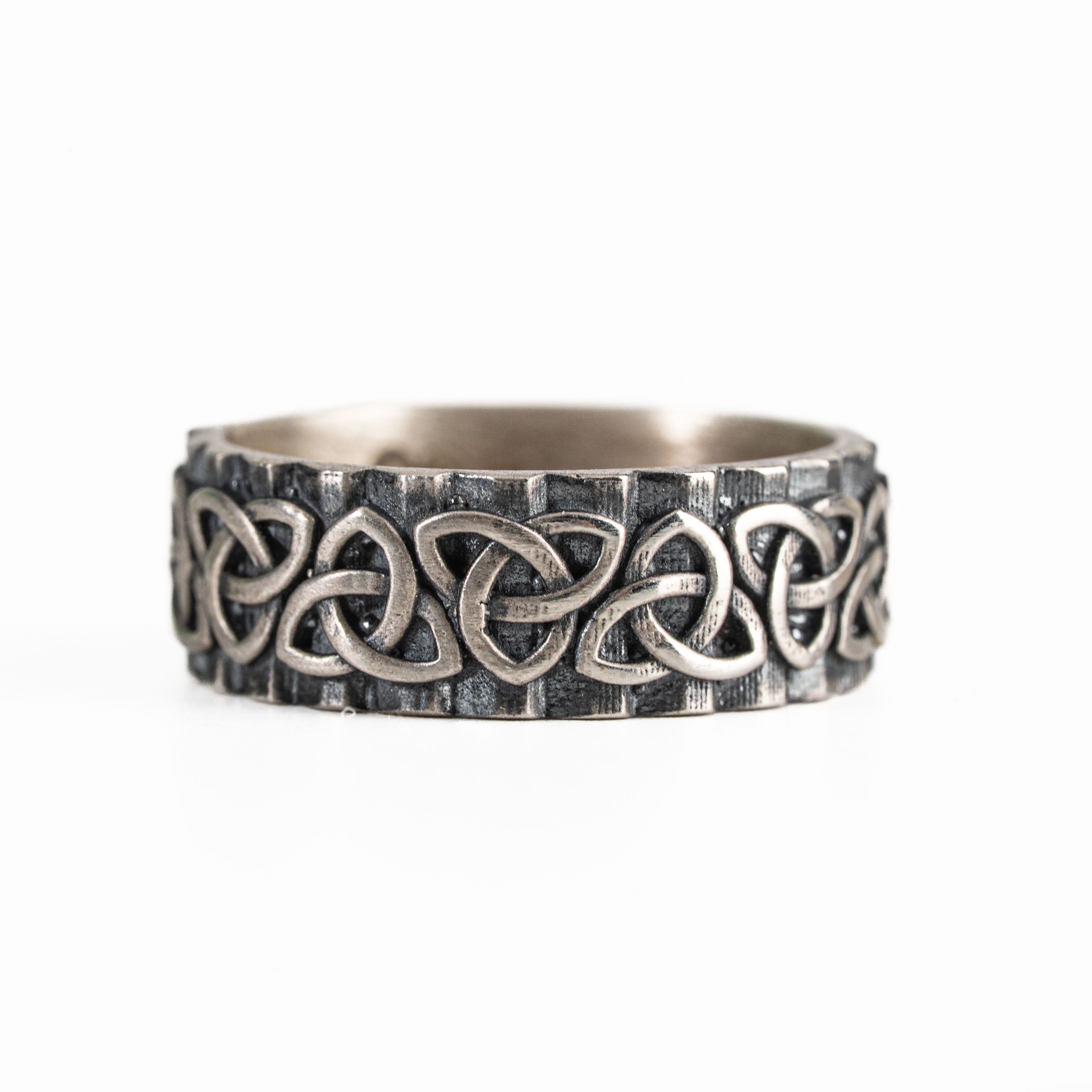 Personalized Viking Celtic Knot 925 Sterling Silver Ring