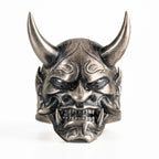 925 Sterling Silver Oni Mask Ring