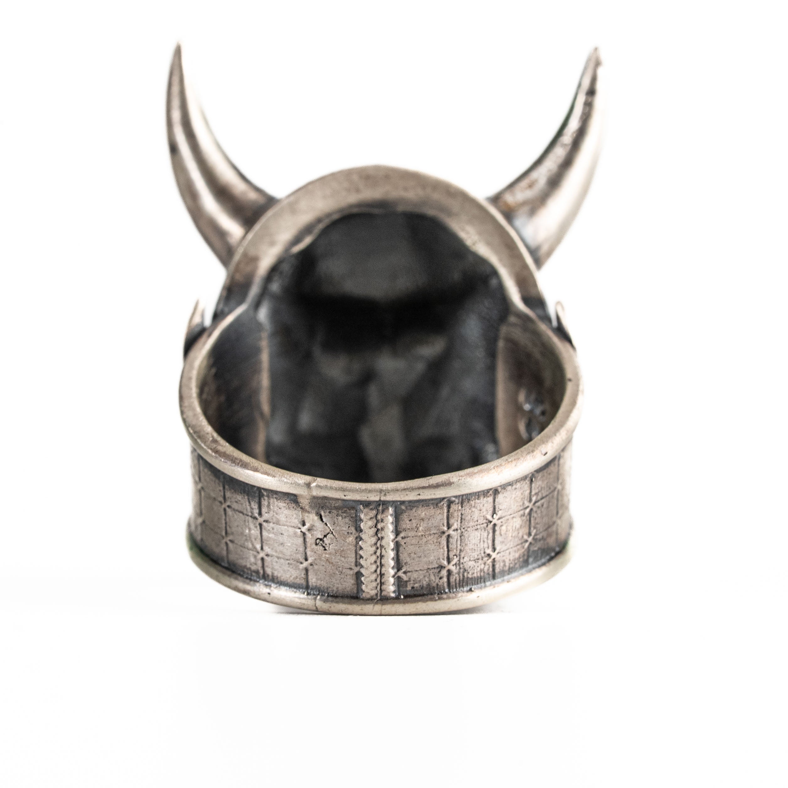 925 Sterling Silver Oni Mask Ring
