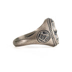 925 Sterling Silver Owl Skull Ring