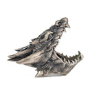 925 Sterling Silver Dragon Head Ring for Men