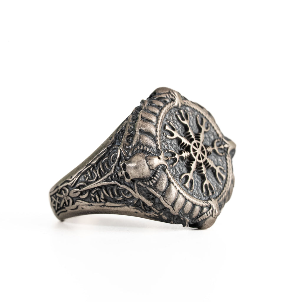 Helm of Awe Viking Sterling Silver Ring
