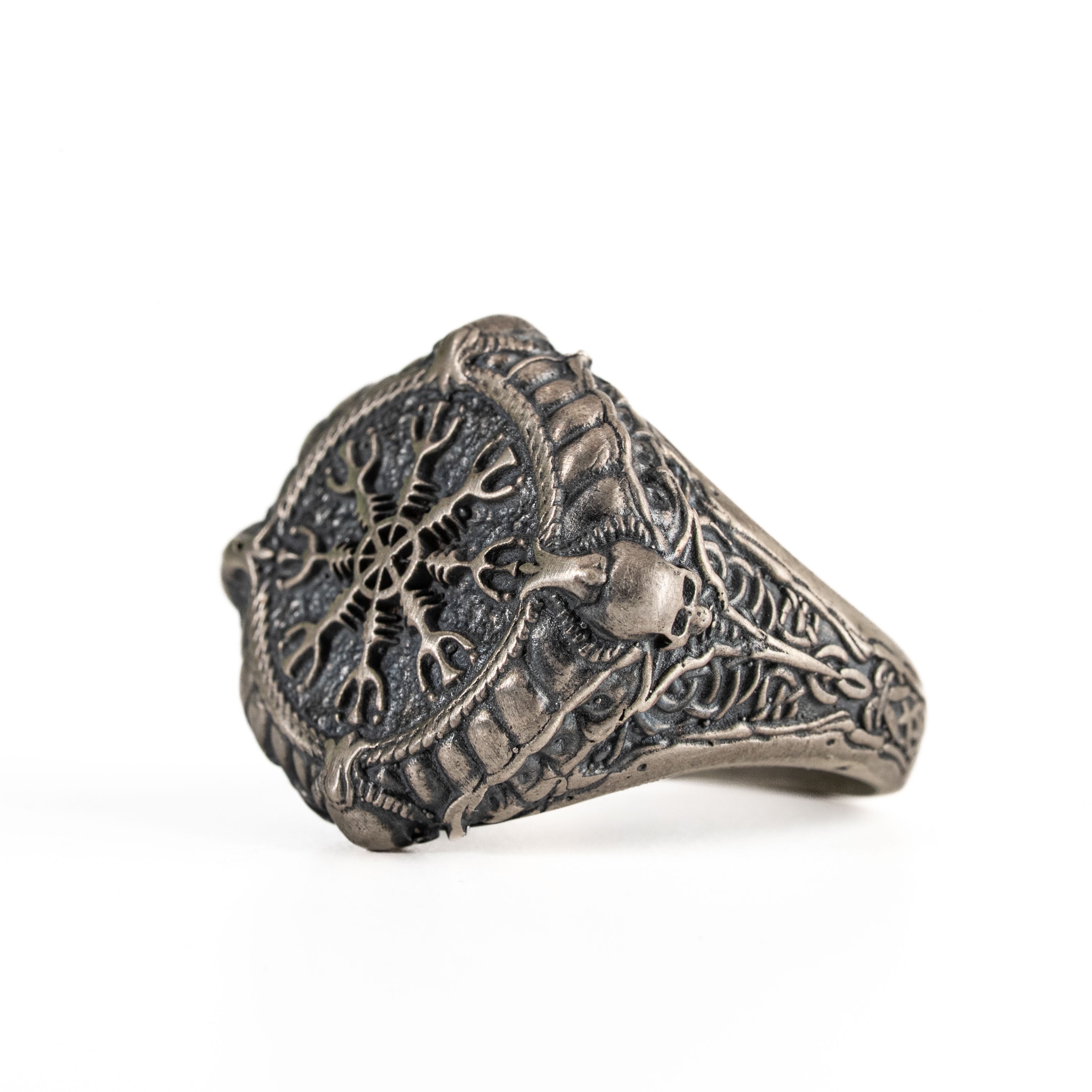 Helm of Awe Viking Sterling Silver Ring