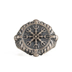 Helm of Awe Viking Sterling Silver Ring