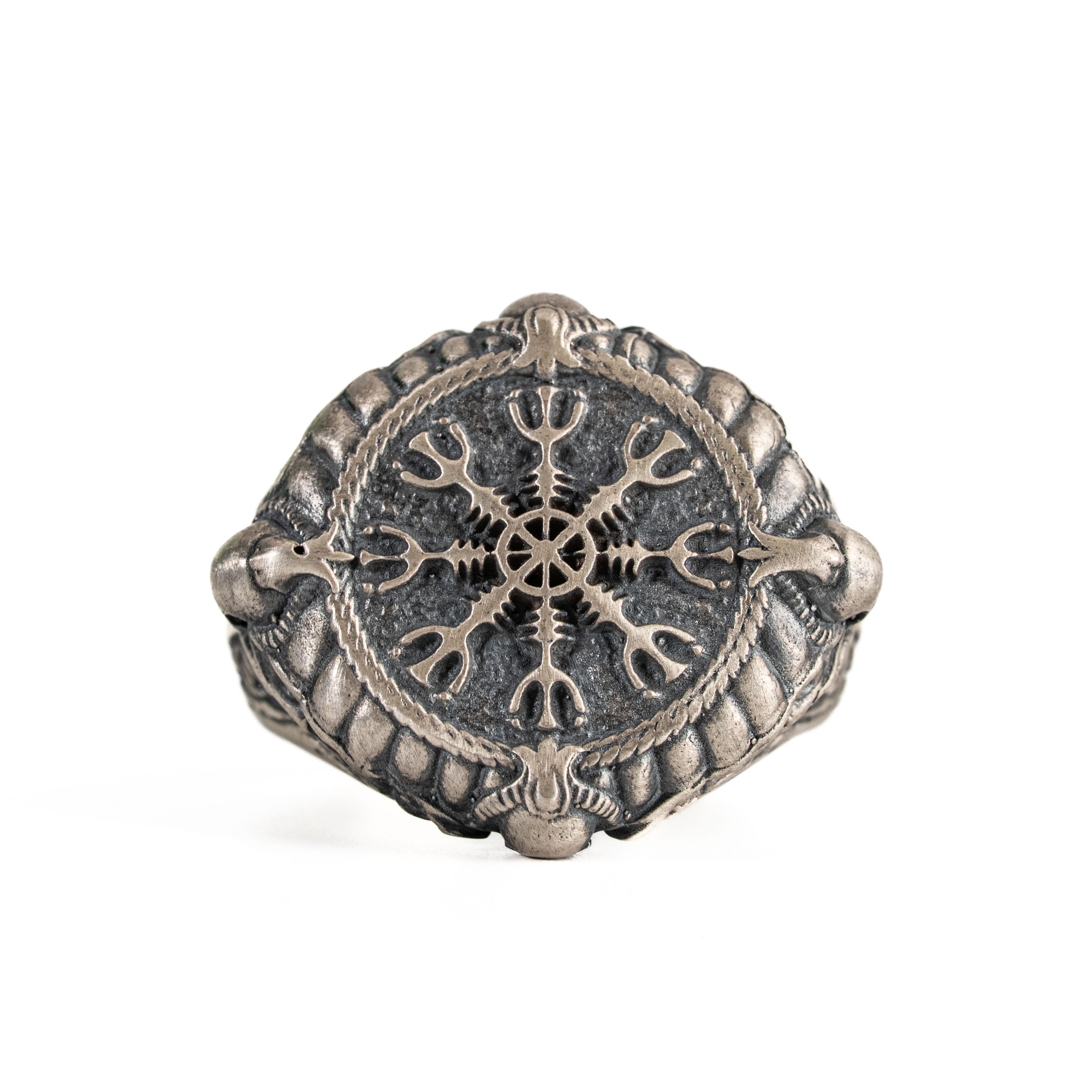 Helm of Awe Viking Sterling Silver Ring