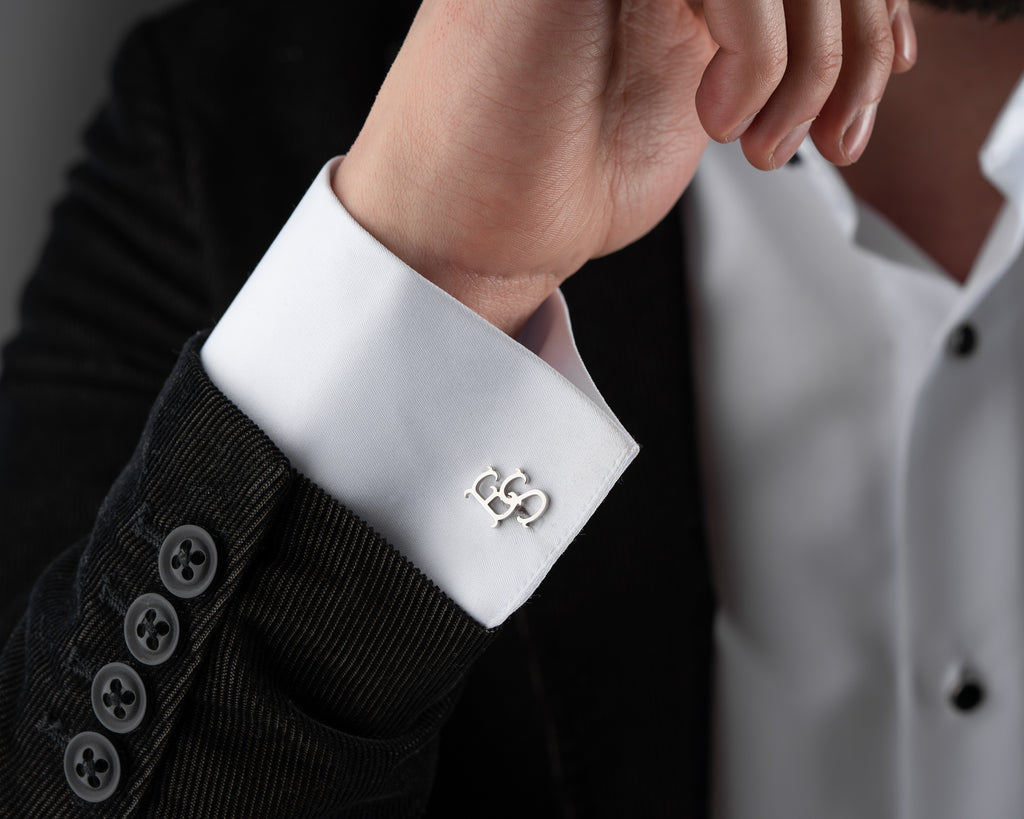 Custom Initial Monogram Cufflinks
