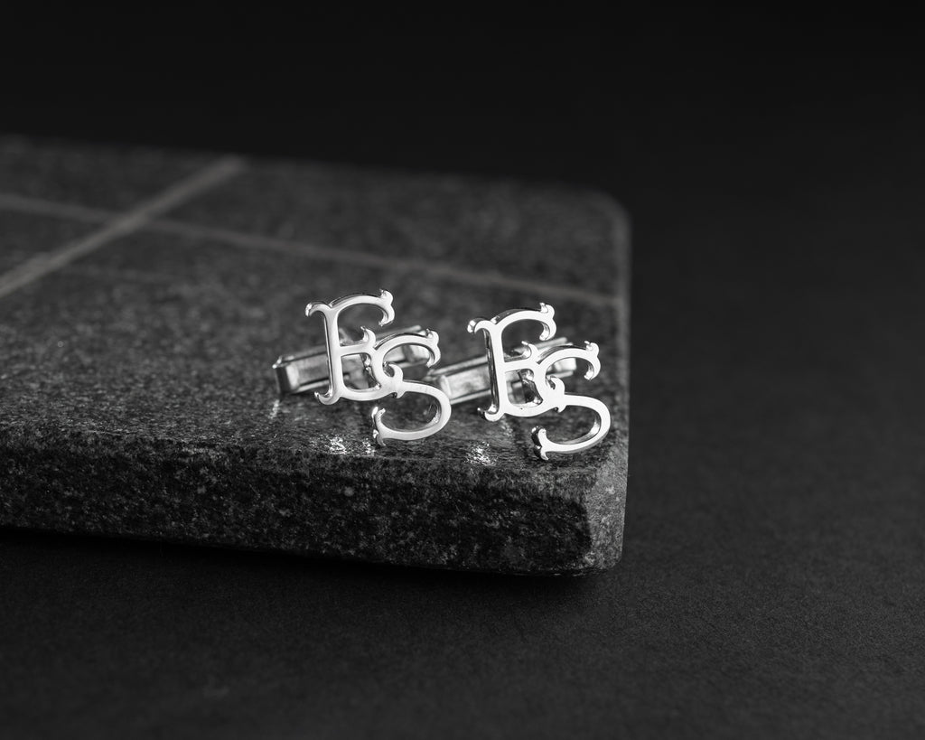 Custom Initial Monogram Cufflinks