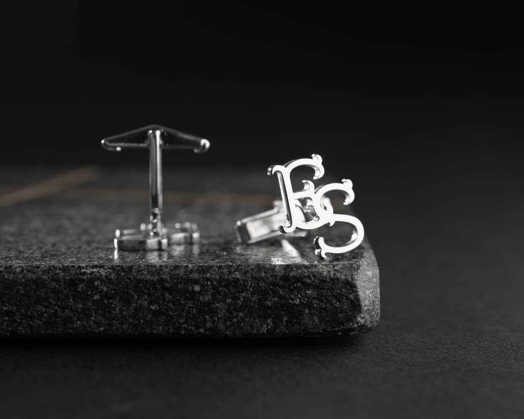 Custom Initial Monogram Cufflinks