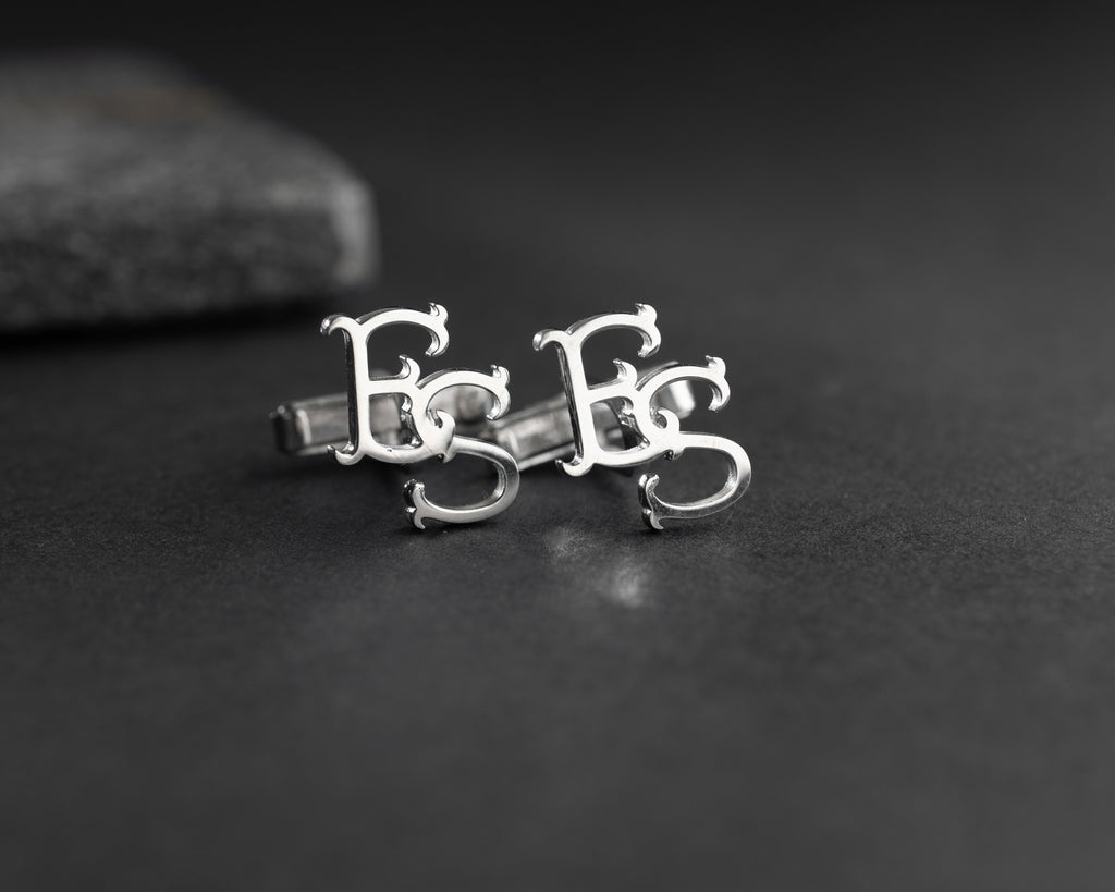 Custom Initial Monogram Cufflinks