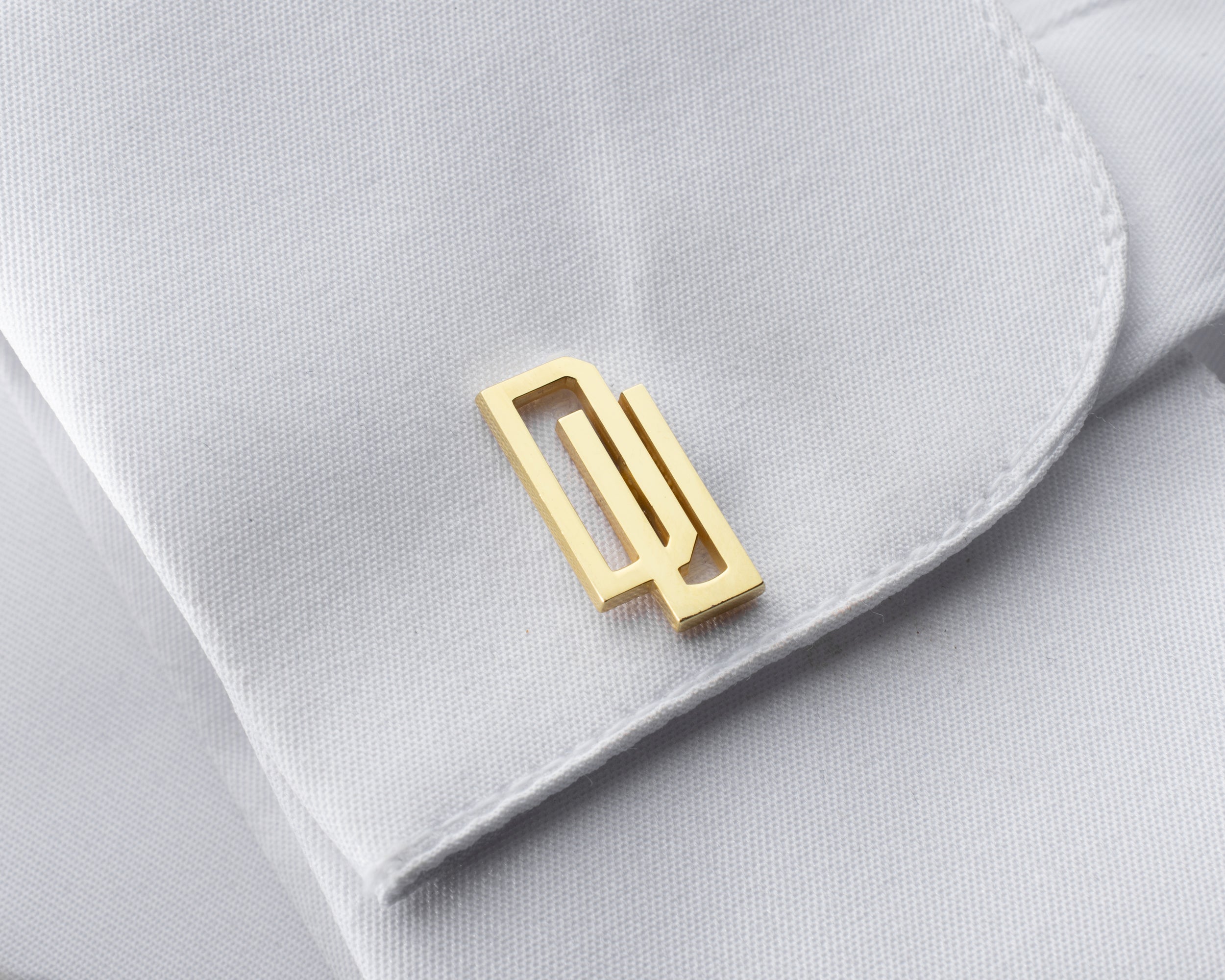 Gold Geometric Cufflinks