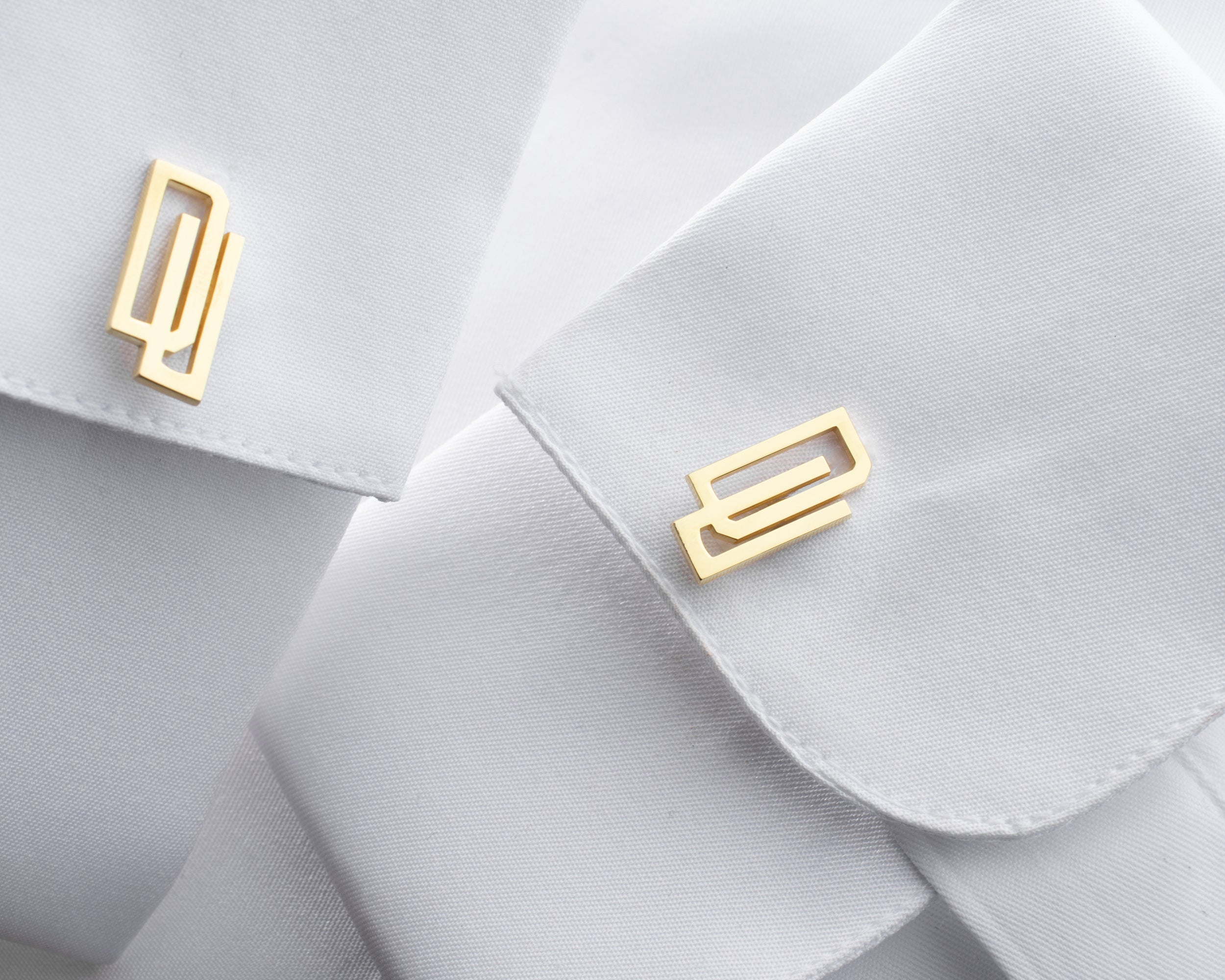 Gold Geometric Cufflinks
