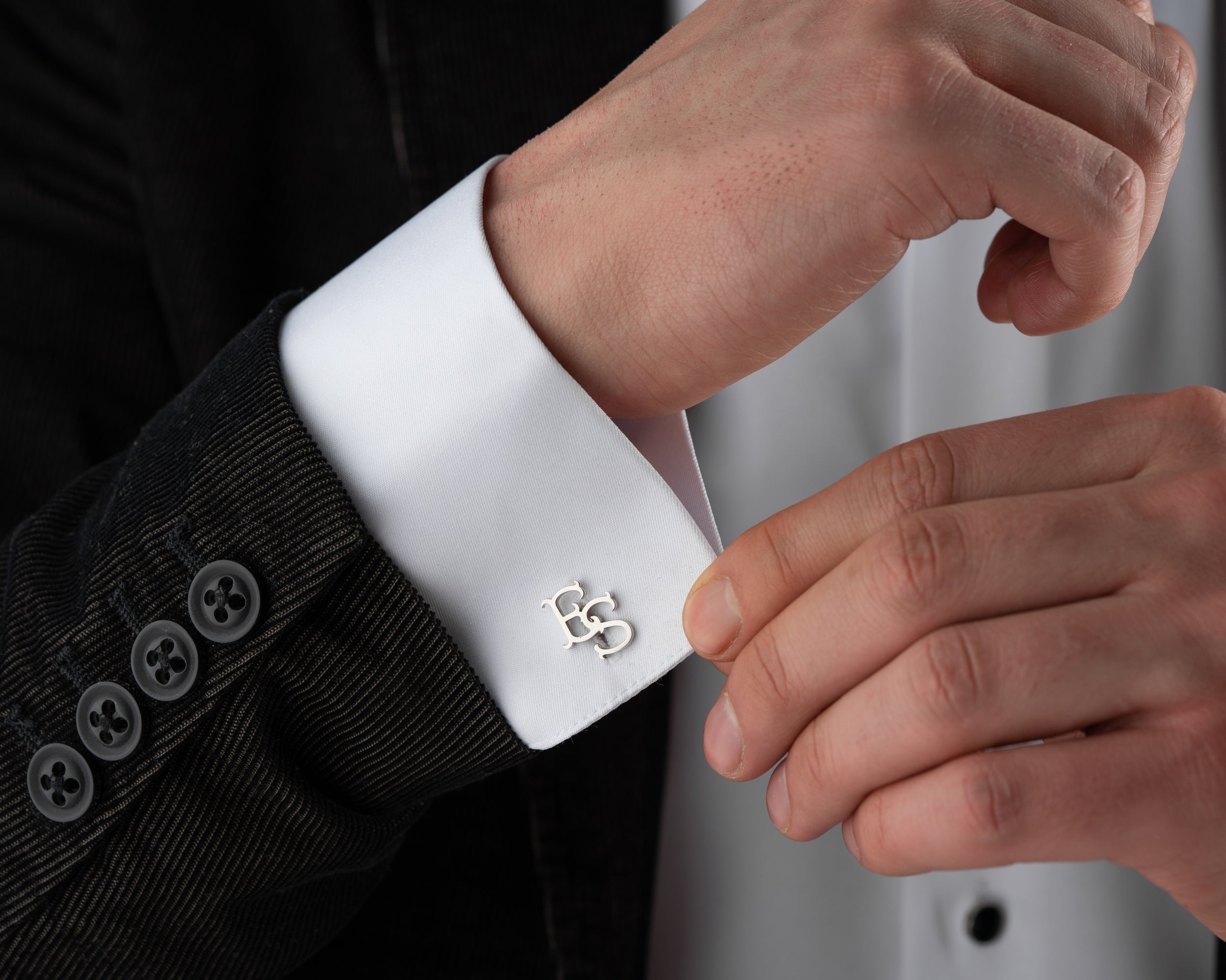 Custom Initial Monogram Cufflinks