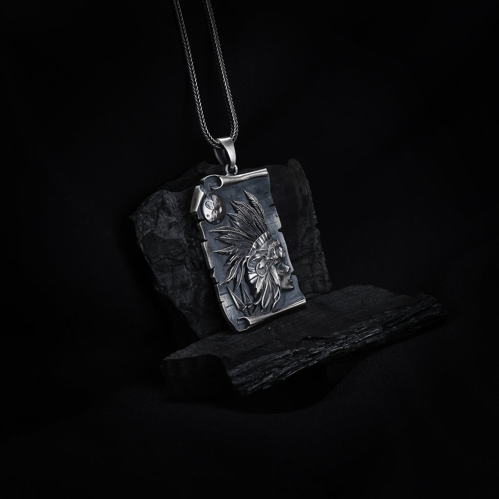 Native Headdress Pendant