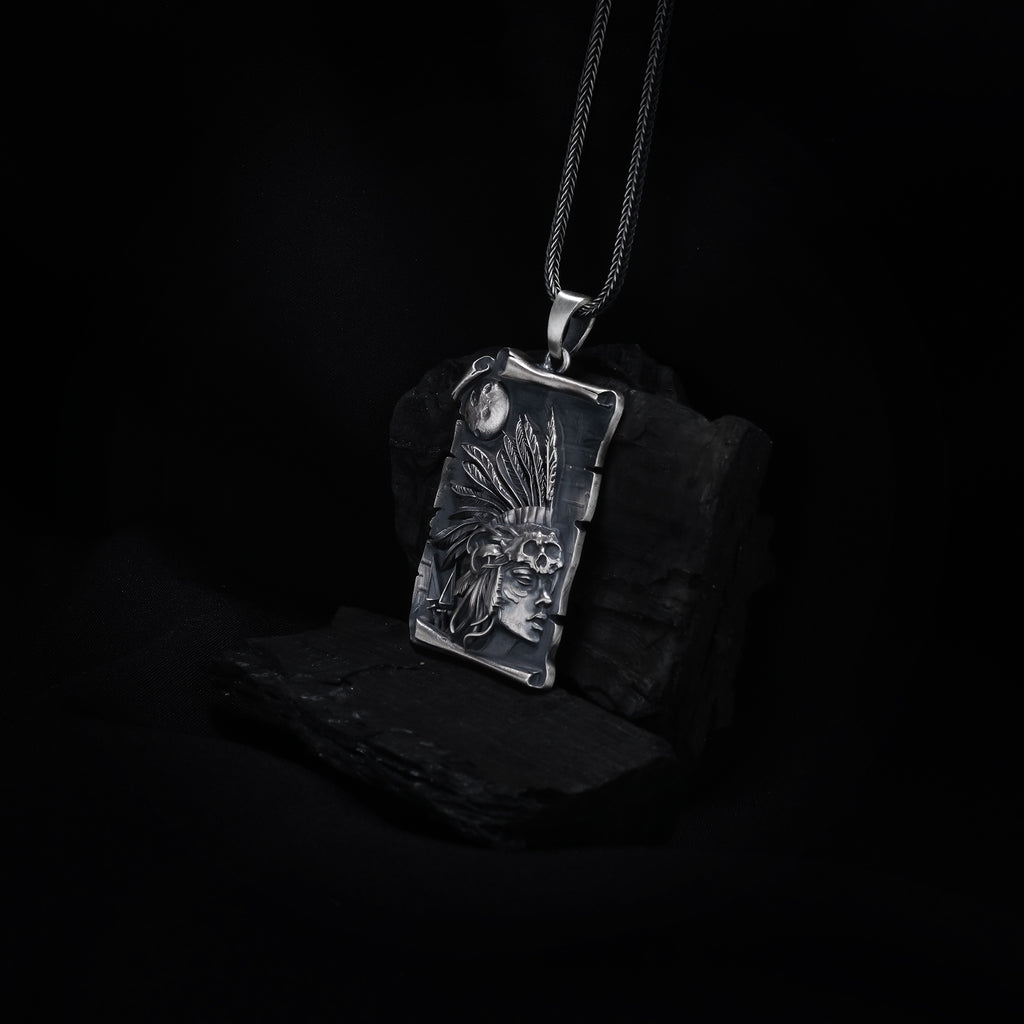 Native Headdress Pendant