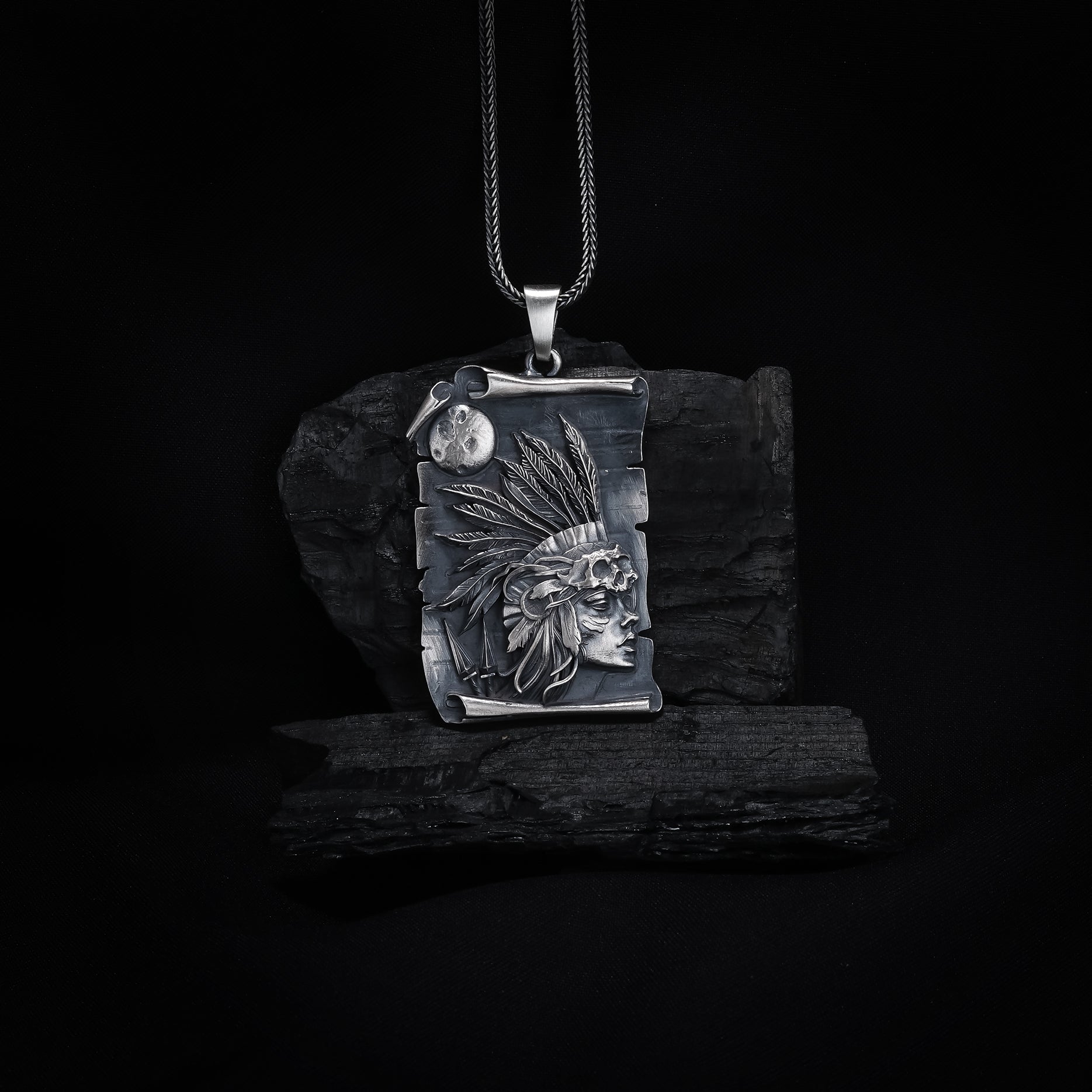 Native Headdress Pendant