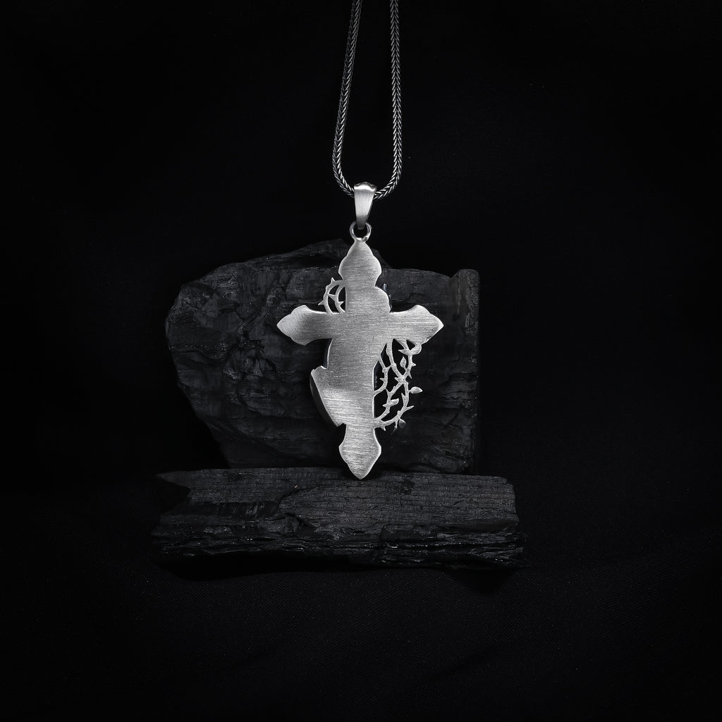 Praying Hands Cross Pendant