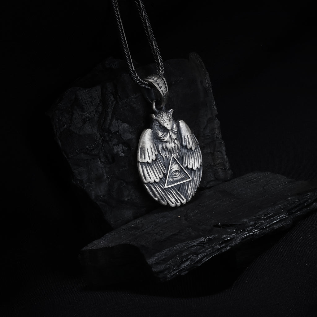 Owl Pendant with All-Seeing Eye